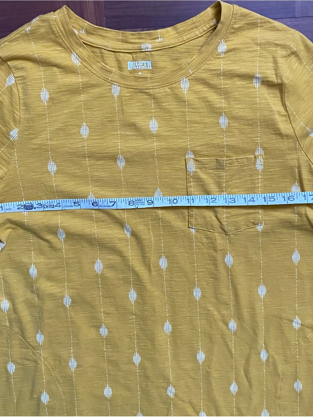 Duluth Trading Co A-Line T-shirt Dress Women’s Medium Yellow - Picture 5 of 6
